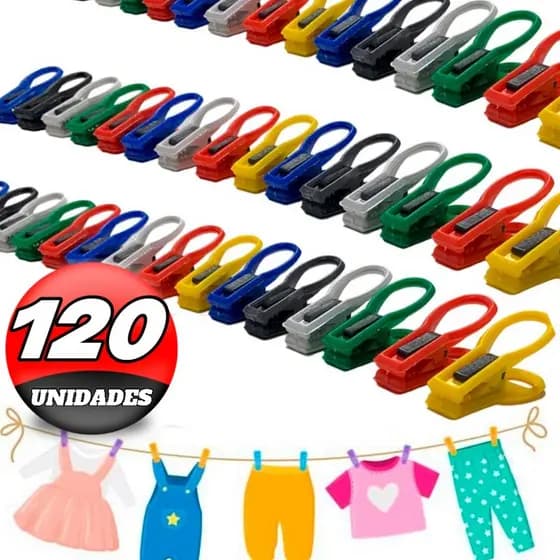 Kit Pregador De Roupas Reforçado 100% Plástico Prendedor de Roupas Ótima Qualidade