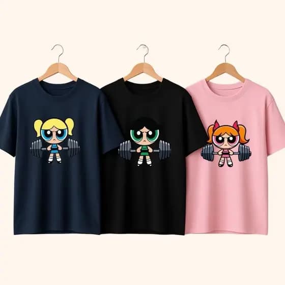 Kit 3 Camisetas feminina T=Shirt 100% Algodão Premium Camiseta Feminina Academia Treino Corrida Leve