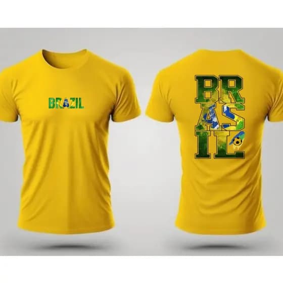 Camiseta Estampada Copa Do Mundo 2026 Lançamento Futebol Word Cup