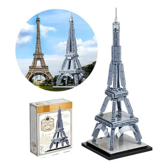 Blocos De Montar Construção Torre Eiffel 371 Peças - BW356