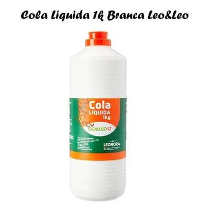 Cola Liquída Branca 1KG Leo&Leo / Leonora papel, trabalhos escolares