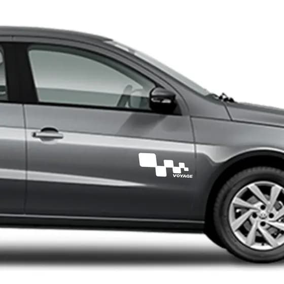 PAR DE ADESIVOS LATERAIS VOLKSWAGEN VOYAGE