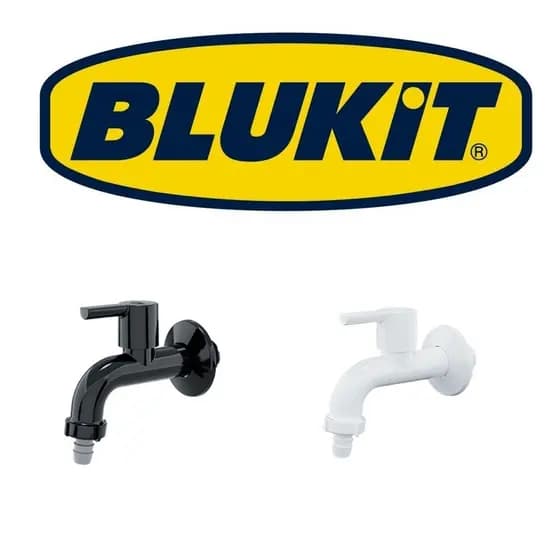 Torneira Parede Curta Multiuso Blukit Confort Branco ou Preto