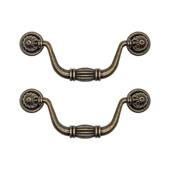 Puxador De Armario Sapateira Comoda De Quarto Colonial Kit 2