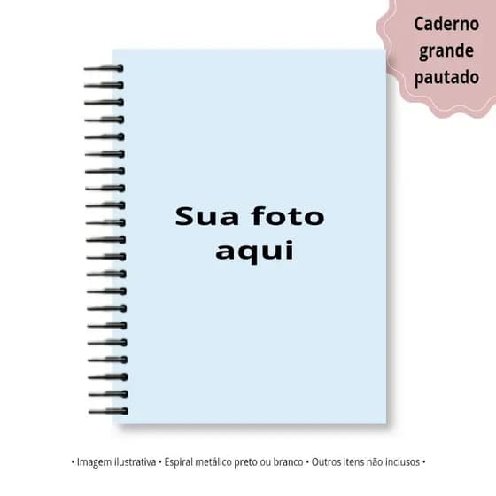 Caderno com capa personalizada com a sua foto Kpop caderno grande universitário 1 ou 10 matérias