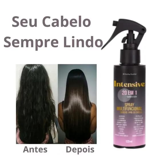 Spray Capilar Multifuncional 20 Em 1 Intensive Seu Cabelo Sempre Lindo Abelha Rainha 130ml
