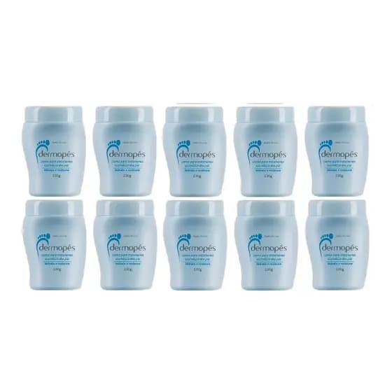 Dermopés 10 Cremes Pés Hidrata E Restaura 230g Combate Rachaduras Abelha Rainha