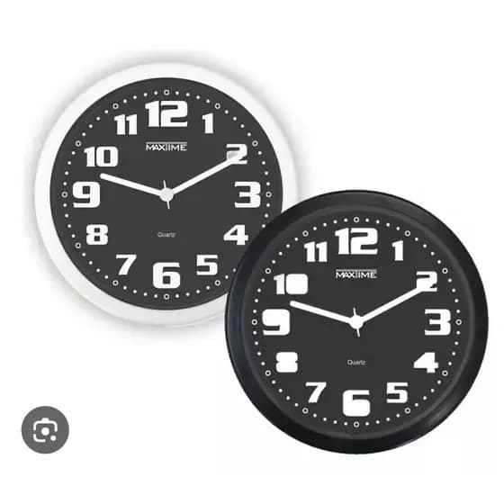 Relógio De Parede Analógico Maxtime Para Casa Comércio Cozinha Escritório