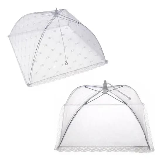 Tela Protetor de Alimentos Cobre Bolo Mosqueteiro Tule 35cm/43cm
