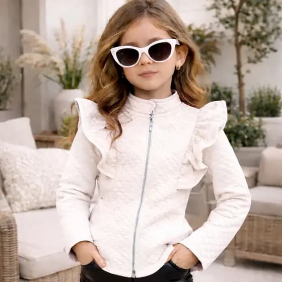 Blusa De Frio Infantil Casaco Mini Diva Inverno Meninas Luxo