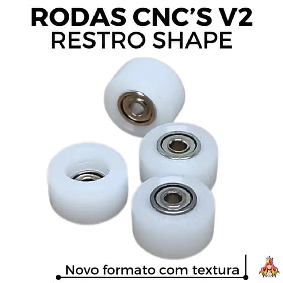 Rodas Custom Restro Fingerboard CNC Skate de Dedo