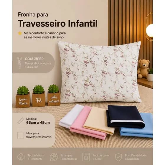 Fronha para travesseiro menina floral rosa antigo Capa travesseiro rose florido tricoline 100% algodao