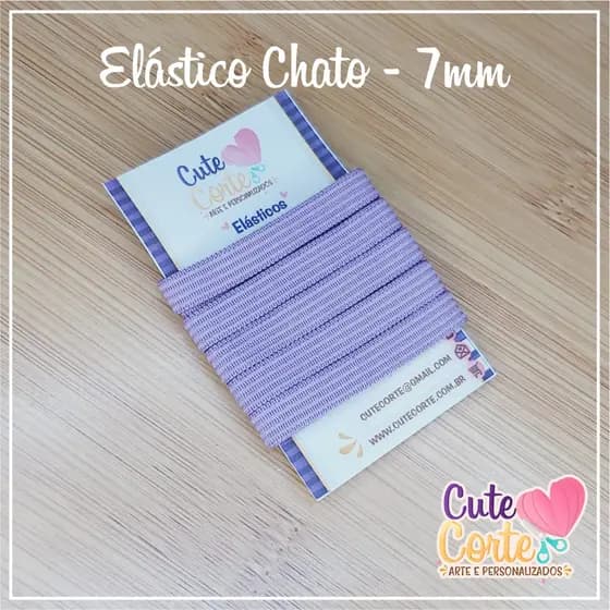 LILÁS - ELÁSTICO - 7mm - ARTESANATO E CADERNOS