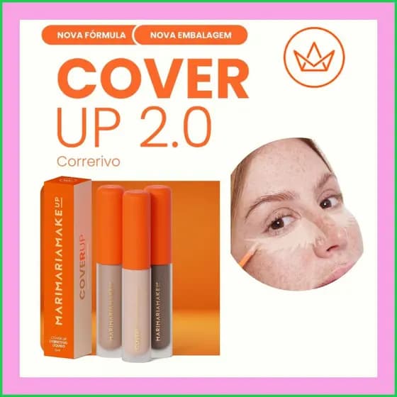Mari Maria Makeup | Corretivo Cover Up 2.0 Alta Cobertura para Olheiras e Imperfeições Longa Duração