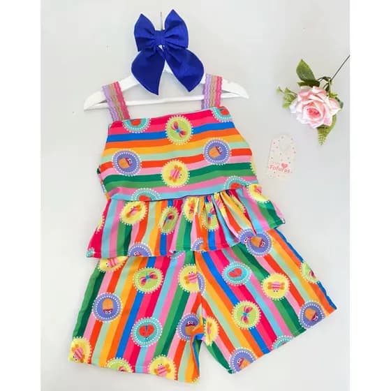 conjunto Floflo 6 anos infantil moda