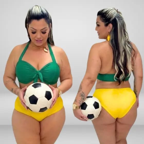 Conjunto de Biquíni sunquíni G1 veste do 46 ao 52 com Bojo