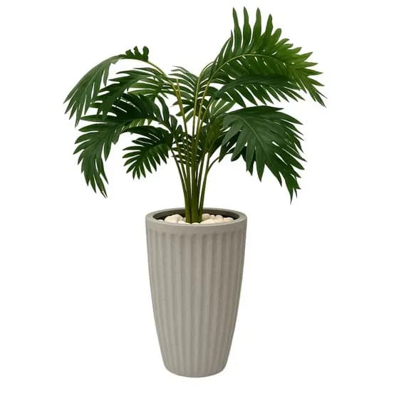 Planta Artificial Palmeira Com Vaso Polietileno