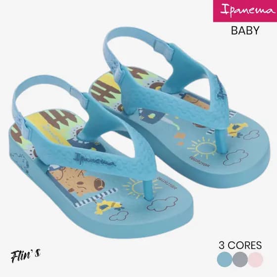 Chinelo Infantil Ipanema Baby Masculino Original Pronta Entrega