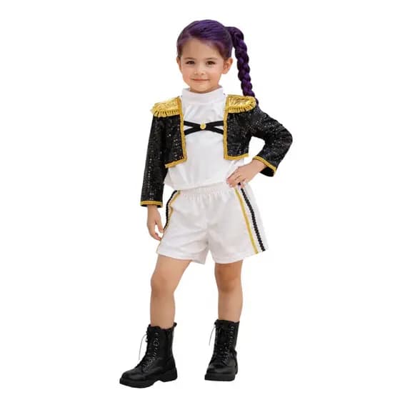 Fantasia Infantil Guerreiras do Kpop - Demon Hunters Rumi - Fantasia Coplay infantil