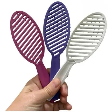 Kit 3 Pente Escova Oval P/ Desembaraçar Cabelos