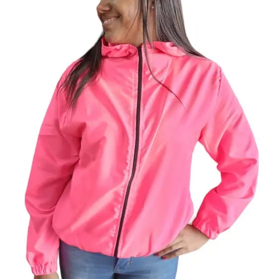 Jaqueta Bomber Corta Vento Ciclismo Diversas Cores Sintilante Blusa Feminina Ziper