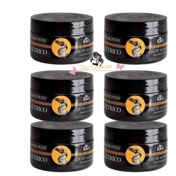 Kit 6 Óleo De Peixe Elétrico De Massagem Para Dores