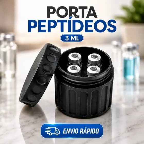 Porta Peptídeos 3ml Porta 4 Ampolas Organizador Compacto Transporte Emagrecimento