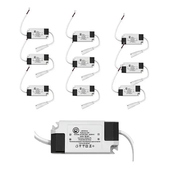 Kit 5un Reator Driver Luminaria Led Plafon 8w Até 25w Bivolt