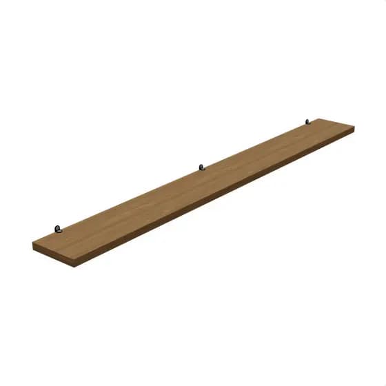 1 Prateleira Freijó 80X10 Com Suporte Flutuante Mdf Organizadora Decoração Cozinha Quarto Banheiro