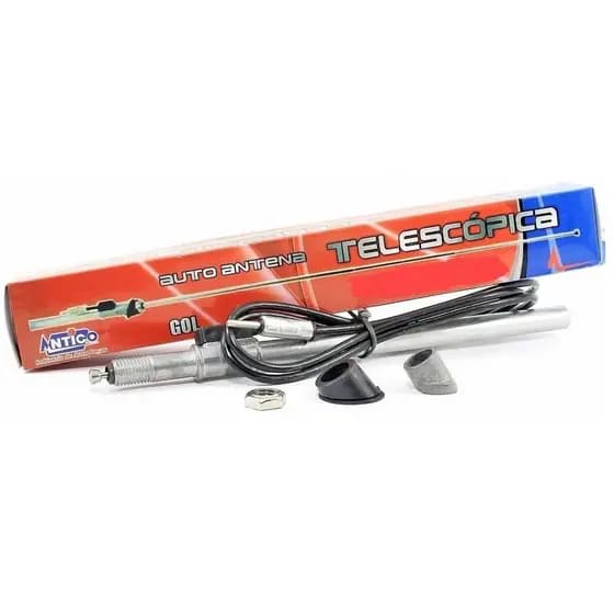 Antena Telescópica Cromada Gol Quadrado Voyage Saveiro