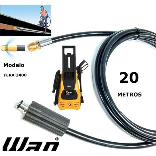 Mangueira Para Desentupidor Esgoto 20 Metros - Wap Fera