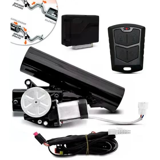 Difusor Controle Escape Eletrônico Universal Ronco Esportivo Carro Escapamento Turbão