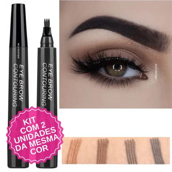 1, 2 X Caneta Sobrancelha Microblading: 4 Cores Maquiagem Lápis Definição Beleza Facial Preciso
