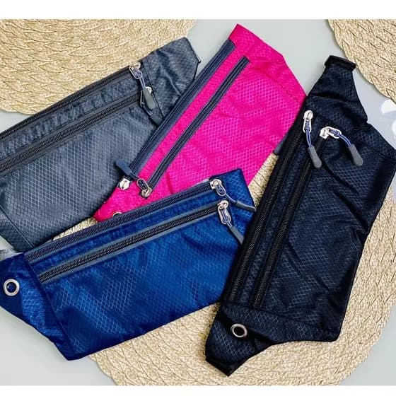 Pochete Sport Impermeável Slim Doleira Cinta Fitness Celular 7 Polegadas Corrida Academia