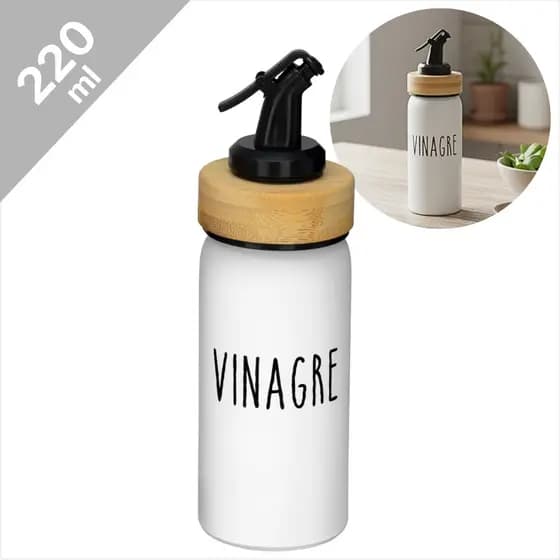 Vinagreiro Doha De Vidro 220ml Com Dosador Ideal Para Temperos Cozinha
