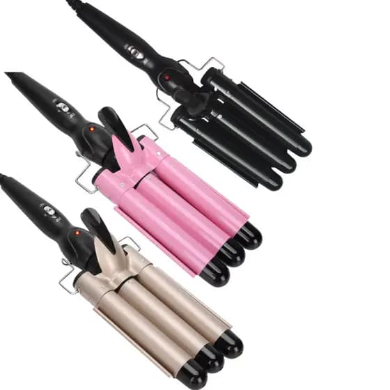 Modelador de cachos tri ondas modelador 22cm de diâmetro