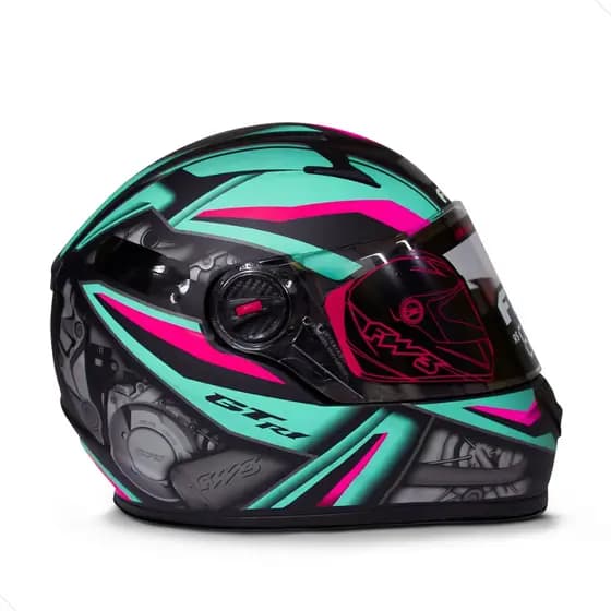 Capacete Fechado GTN R1 Com Narigueira Várias Cores FW3 Tamanho 56 58 60 Viseira Transparente