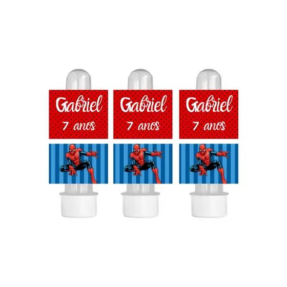 Adesivo etiqueta para tubete 7x4cm personalizado qualquer arte tema infantil