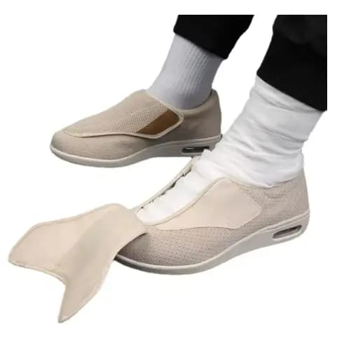 Sapatos Ortopédicos Casuais – Conforto para Pés Largos e Diabéticos
