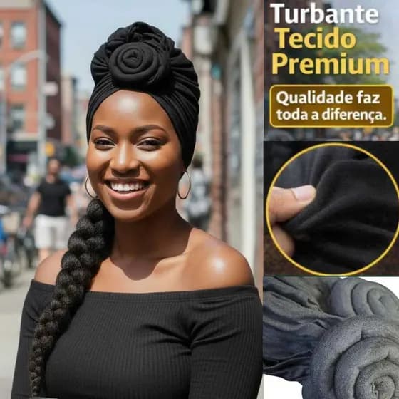 Turbante feminino para mulheres poderosa envio rapido