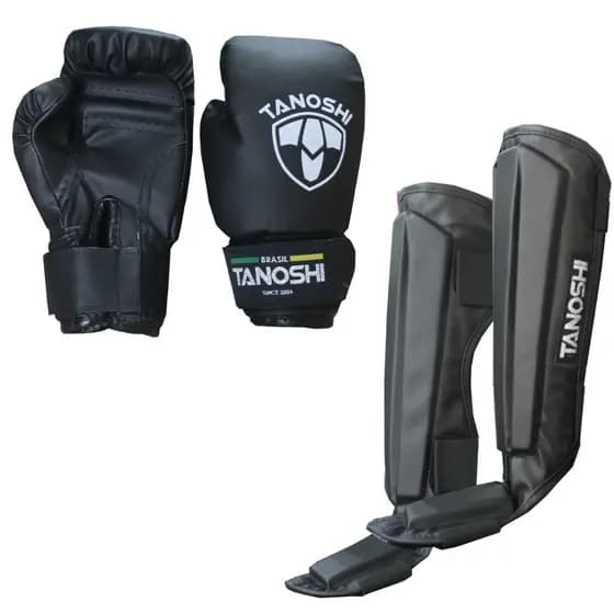 Kit Infantil Luva boxe e Caneleira
