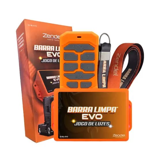 Jogo De Luzes Barra Limpa Evo Zendel 12/24v Farol Piscas Led