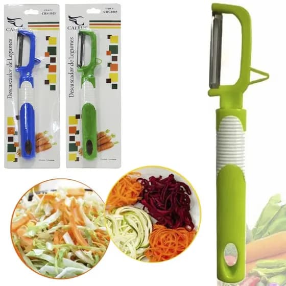 Descascador Vertical De Legumes / Frutas De Plastico / Inox Colors 19x3,5cm