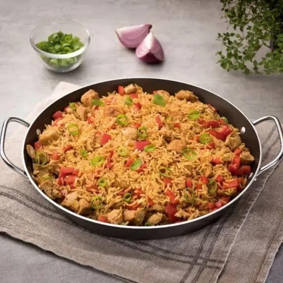 Paellera Panela para Paella e Risoto Antiaderente Alumínio 38 cm 6,0 Litros