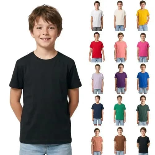 Camiseta Juvenil Básica Algodão Sem Estampa Tamanhos 10 ao 16