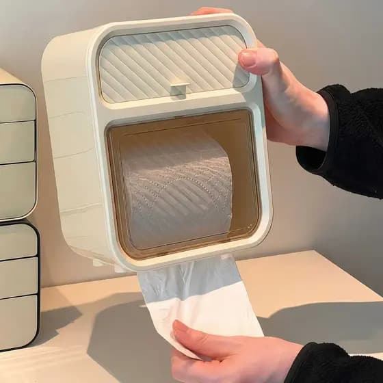 Caixa de papel higiênico de parede Suporte de papel impermeável caixa de papel higiênico caixa de papel higiênico