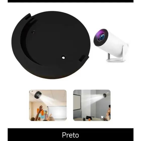 HY300 Suporte Projetor Teto Parede Projetor HY300 Preto Branco