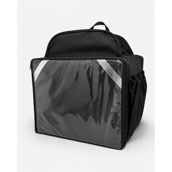 Mochila Bag Térmica Bolsa Motoboy PRETA Entrega Pizza Lanches 45l s/L
