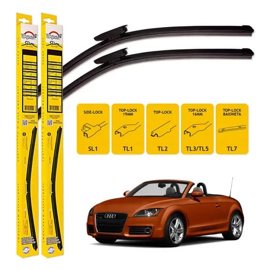 Par Palhetas Dyna Limpador Parabrisa Audi TT Roadster 2006 A 2014