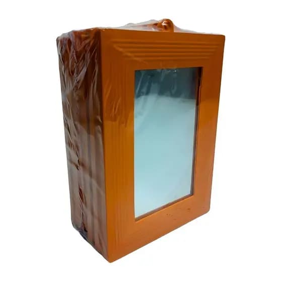 Espelho De Vidro Moldura Plástica 14cm Pacote com 12 Unidades